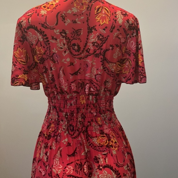 FLORAL  MAXI DRESS - BRIGHT PRINT - Picture 3 of 5